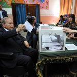 Le président Bouteflika lors du scrutin du 4 mai. New Press